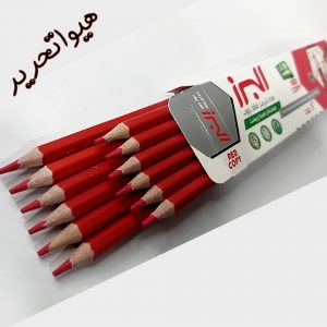 مداد قرمز فاقد چوب البرز در بسته 6 عددی